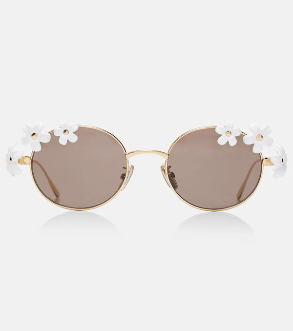 Loewe Loewe Signature Floral Round Sunglasses 
