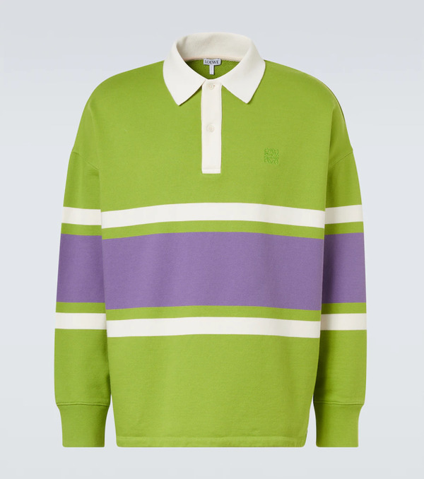  Loewe Loewe Striped Cotton Polo Sweater 