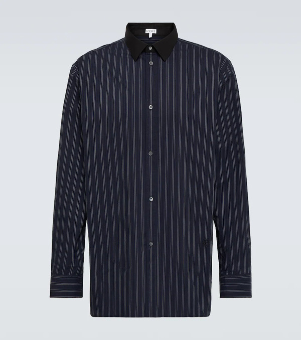  Loewe Loewe Striped Cotton Poplin Shirt 