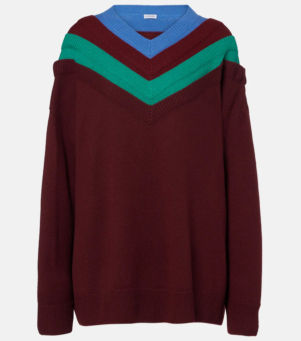  Loewe Loewe Trompe L'oil Wool Sweater 