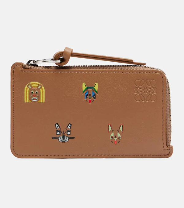  Loewe Loewe X Louis Wain Cats Leather Card Holder 