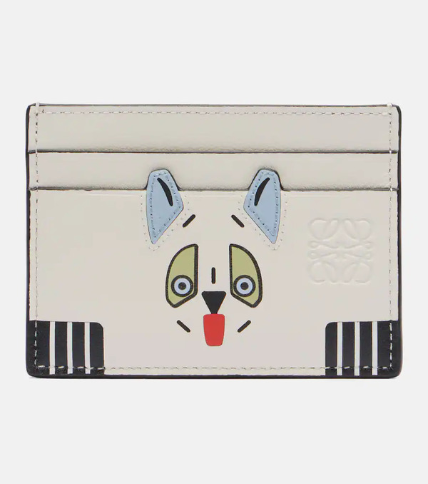  Loewe Loewe X Louis Wain Cats Leather Card Holder 