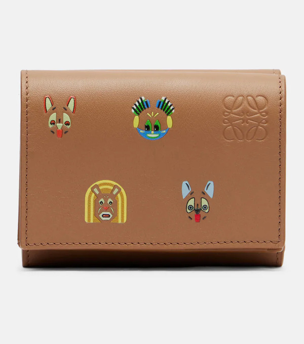  Loewe Loewe X Louis Wain Cats Leather Wallet 