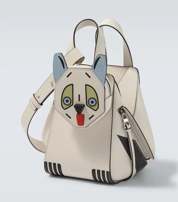  Loewe Loewe X Louis Wain Hammock Leather Top-handle Bag 