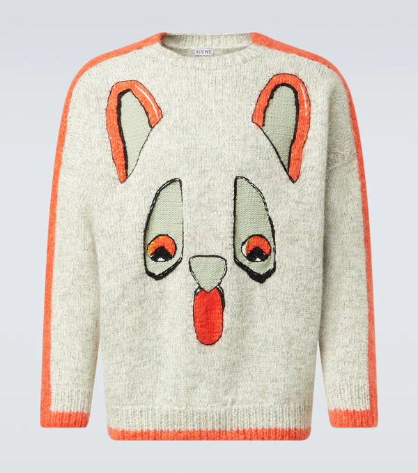  Loewe Loewe X Louis Wain Intarsia Wool-blend Sweater 