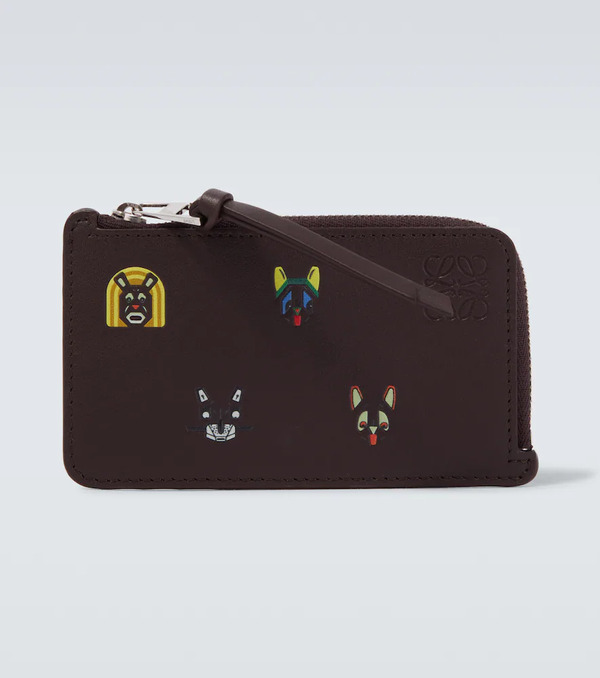  Loewe Loewe X Louis Wain Leather Card Case 