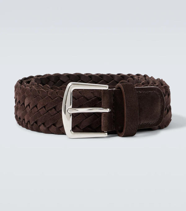  Loro Piana Loro Piana Alsavel Braided Suede Belt 