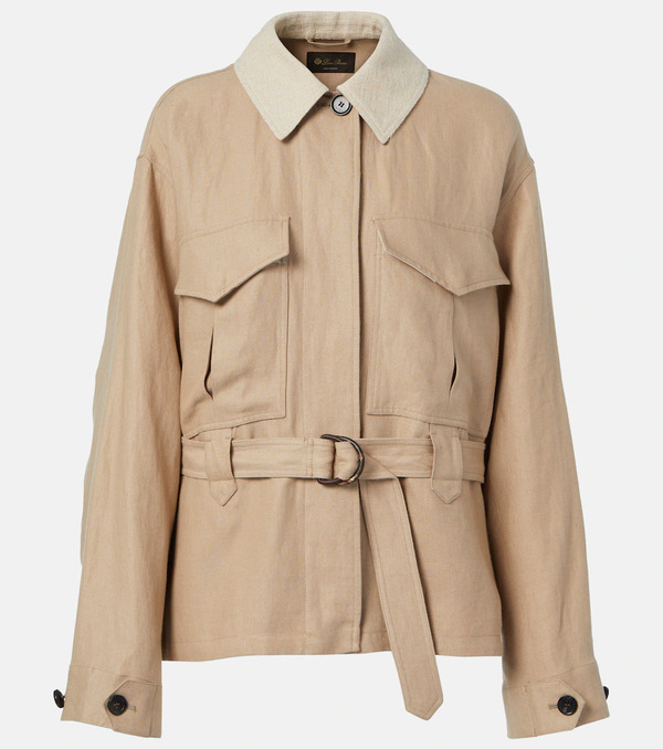  Loro Piana Loro Piana Dillon Linen Crepe Jacket 