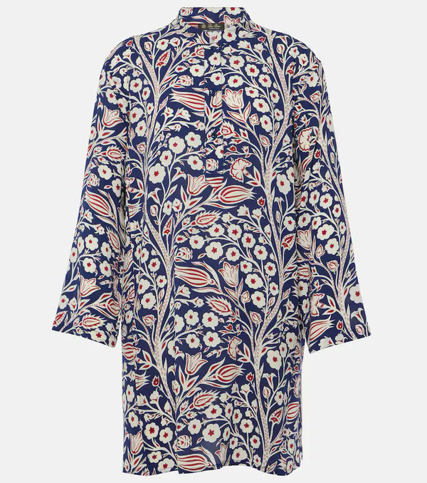  Loro Piana Loro Piana Floral Silk Tunic 