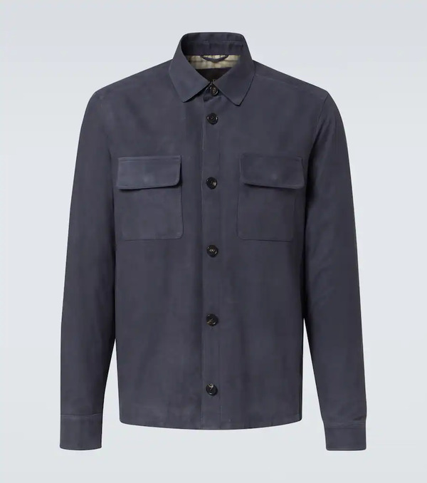  Loro Piana Loro Piana Lowe Suede Overshirt 