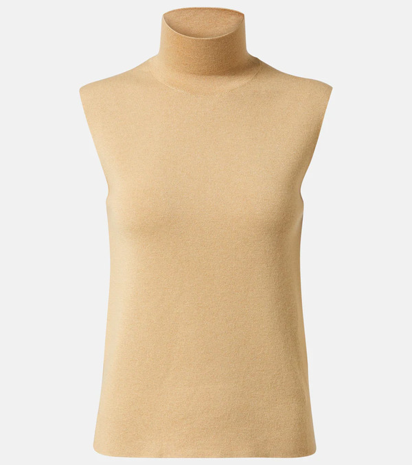  Loro Piana Loro Piana Luciole Cashmere-blend Turtleneck Top 