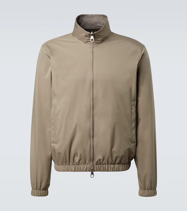  Loro Piana Loro Piana Reversible Cashmere-trimmed Bomber Jacket 