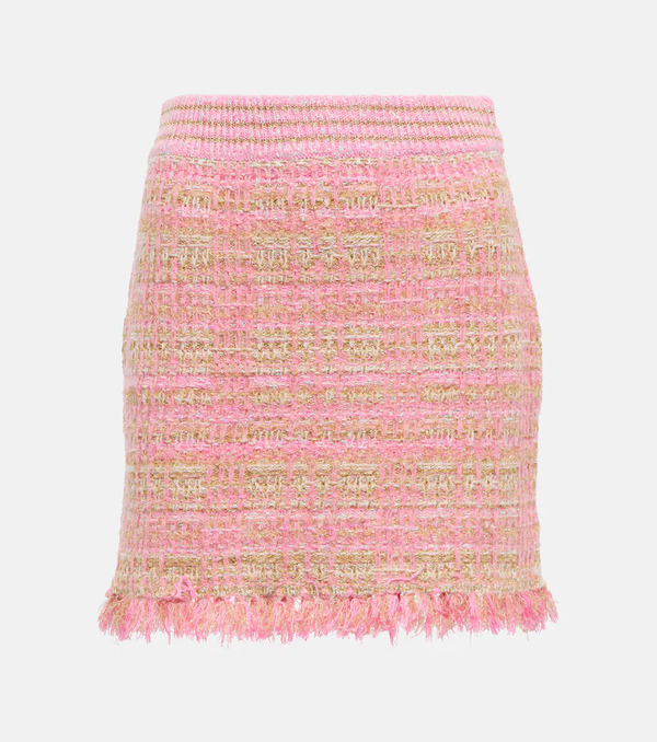  Loveshackfancy Loveshackfancy Balsam Tweed Miniskirt 