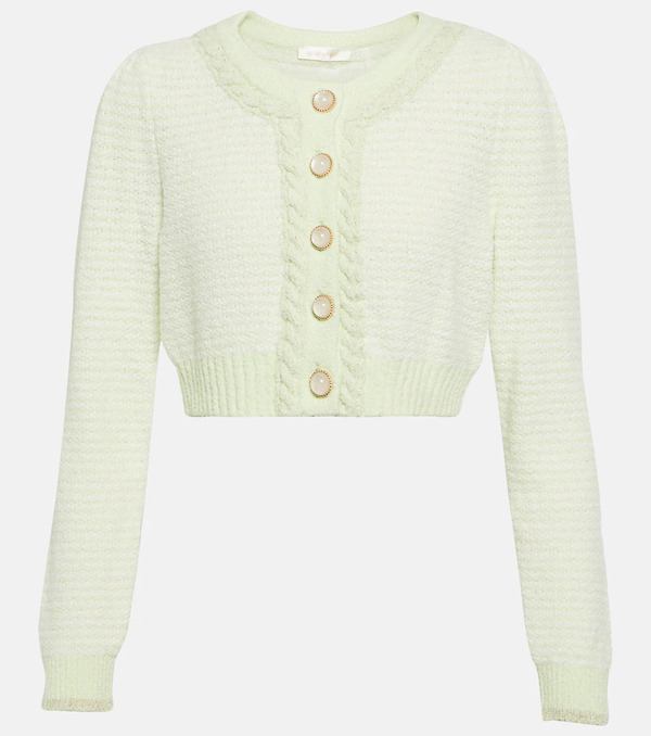  Loveshackfancy Loveshackfancy Twain Cropped Cardigan 