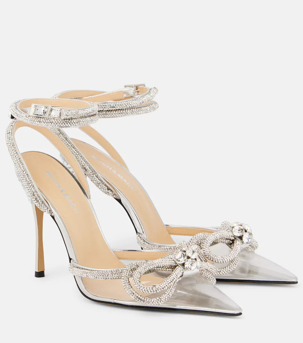  Mach & Mach Mach & Mach Double Bow Embellished Pumps 