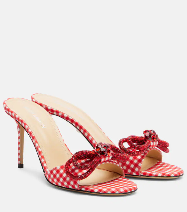  Mach & Mach Mach & Mach Double Bow 85 Gingham Mules 