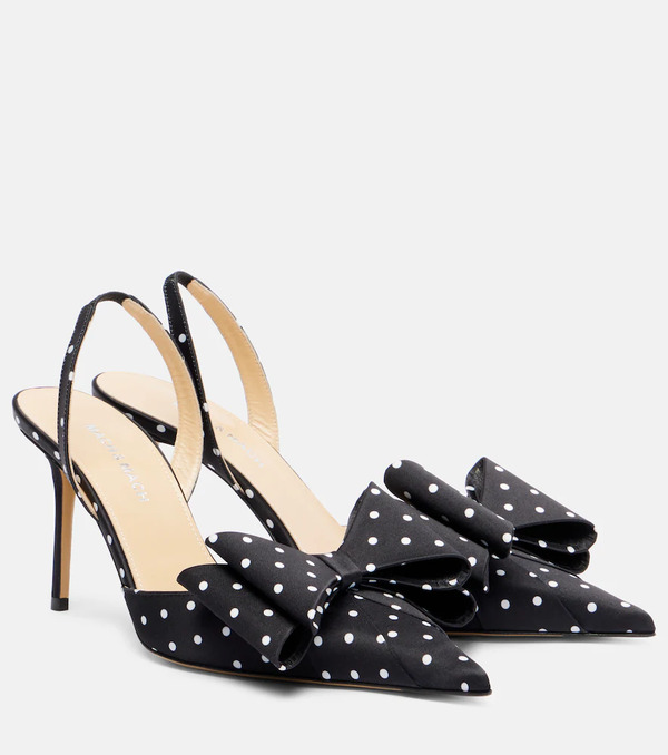  Mach & Mach Mach & Mach Le Cadeau 85 Polka-dot Satin Pumps 