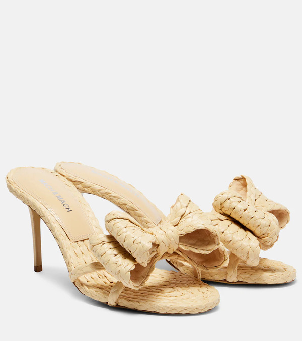  Mach & Mach Mach & Mach Le Cadeau 85 Raffia Mules 
