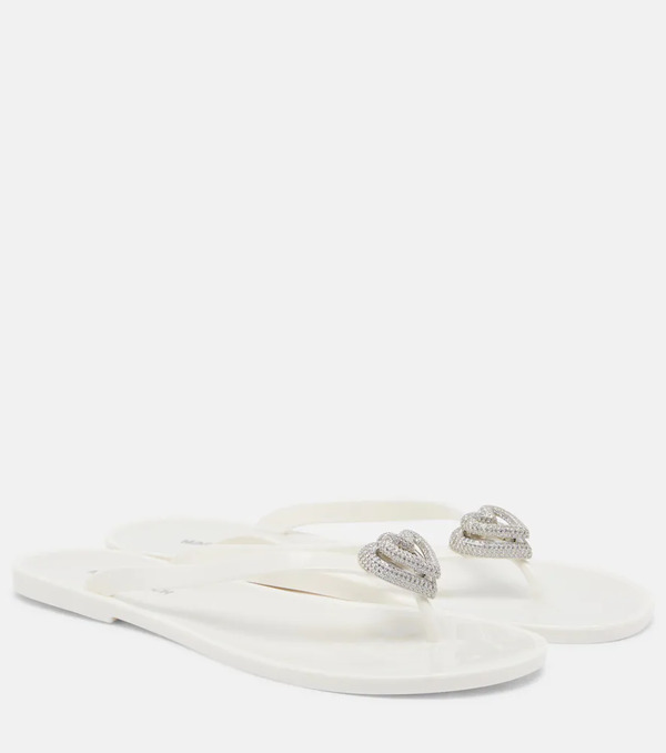 Mach & Mach Mach & Mach Riviera Embellished Thong Sandals 