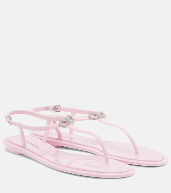  Mach & Mach Mach & Mach Riviera Embellished Thong Sandals 