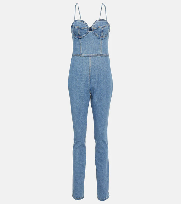  Magda Butrym Magda Butrym Bustier Denim Jumpsuit 