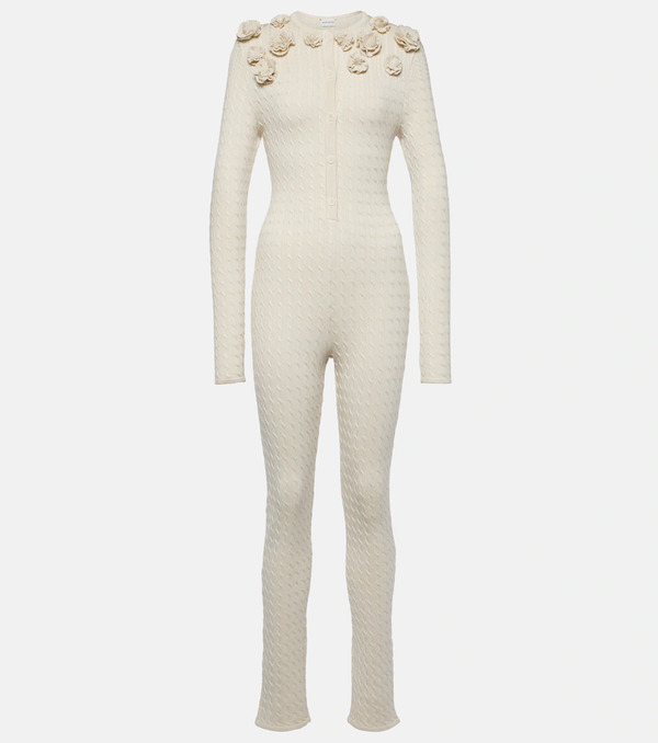  Magda Butrym Magda Butrym Cable-knit Silk Jumpsuit 