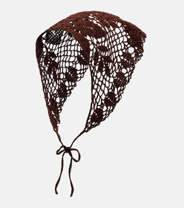  Magda Butrym Magda Butrym Crochet Cotton Headwrap 