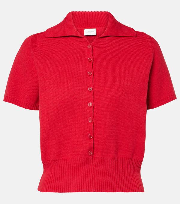  Magda Butrym Magda Butrym Cropped Cotton-blend Sweater 