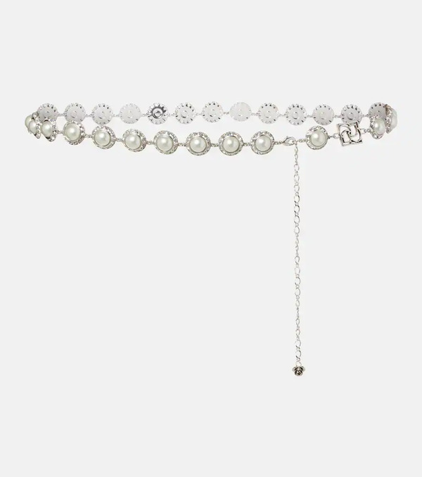  Magda Butrym Magda Butrym Crystal-embellished Faux Pearl Belt 