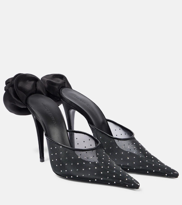  Magda Butrym Magda Butrym Crystal-embellished Mesh Pumps 