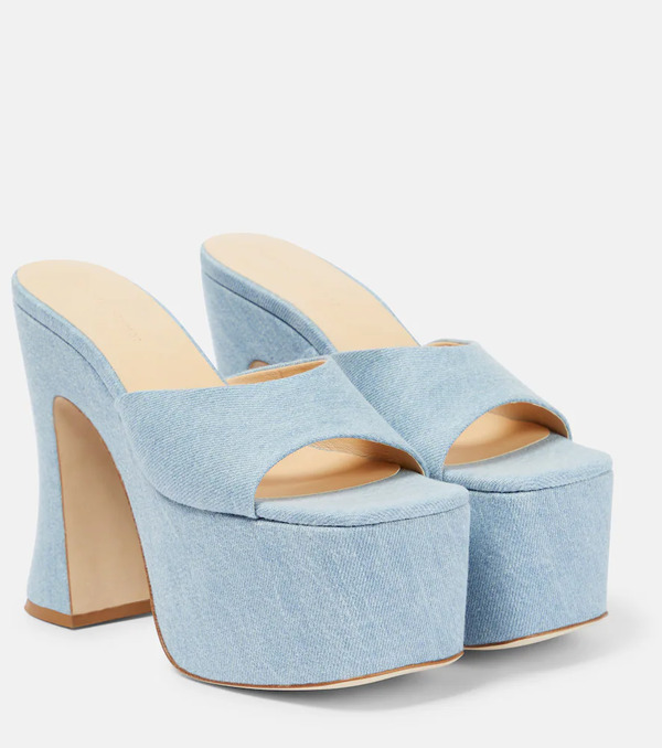  Magda Butrym Magda Butrym Denim Platform Mules 