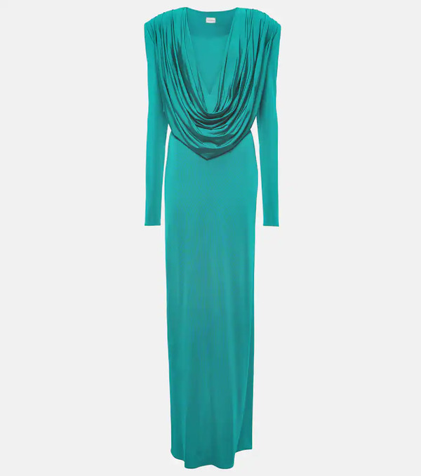  Magda Butrym Magda Butrym Draped Jersey Maxi Dress 