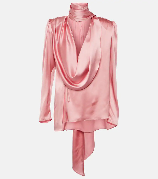  Magda Butrym Magda Butrym Draped Silk-blend Blouse 