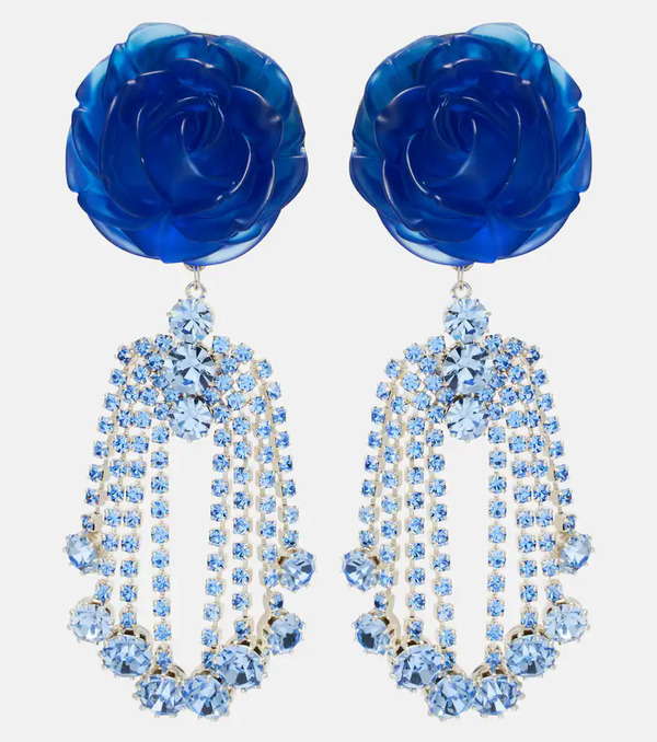  Magda Butrym Magda Butrym Embellished Floral Drop Earrings 