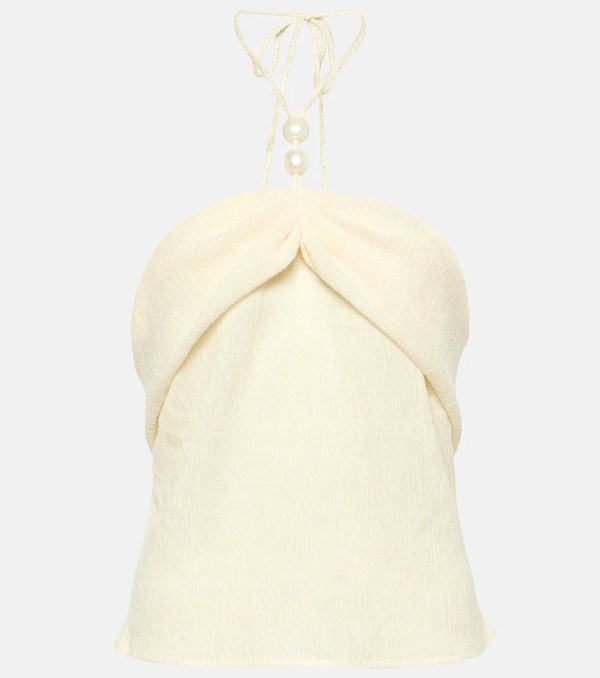  Magda Butrym Magda Butrym Embellished Halterneck Top 