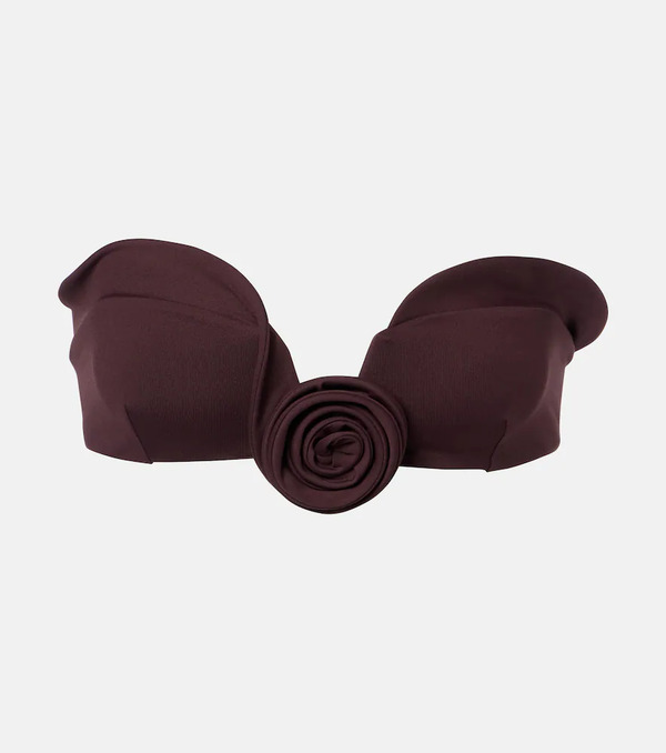  Magda Butrym Magda Butrym Floral-applique Bikini Top 