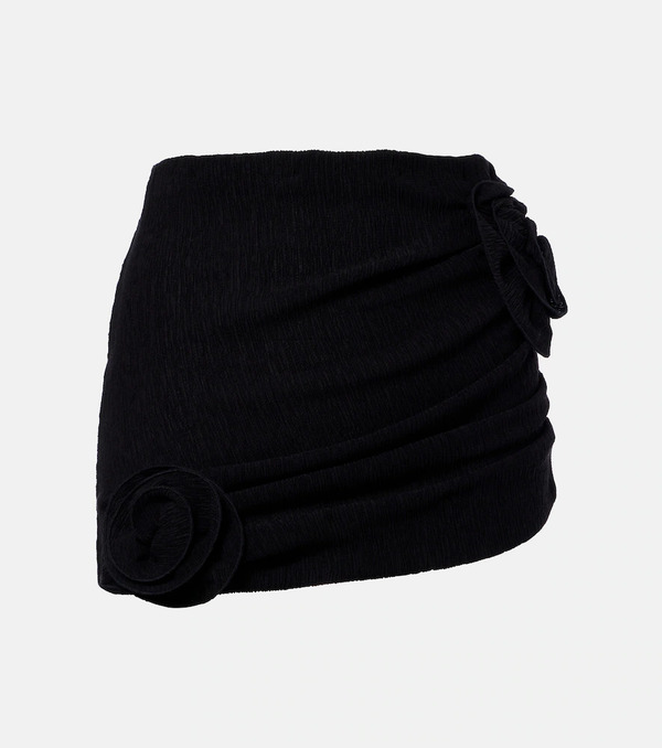  Magda Butrym Magda Butrym Floral-applique Crepe Miniskirt 