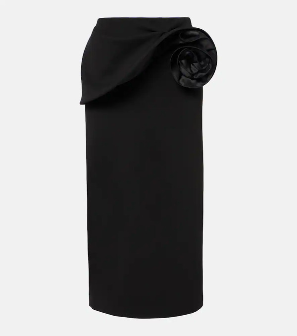  Magda Butrym Magda Butrym Floral-applique Midi Skirt 