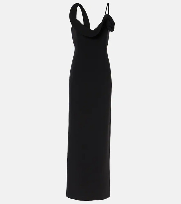  Magda Butrym Magda Butrym Floral-applique Wool-blend Gown 