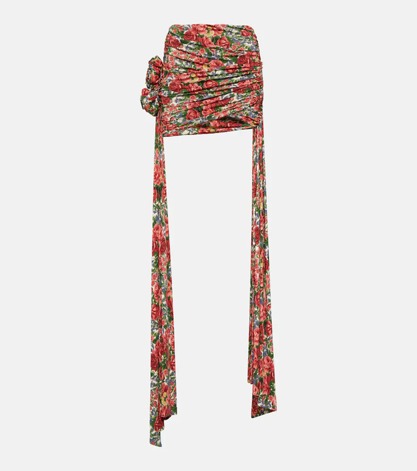  Magda Butrym Magda Butrym Floral Draped Miniskirt 