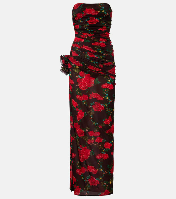  Magda Butrym Magda Butrym Floral Ruched Gown 