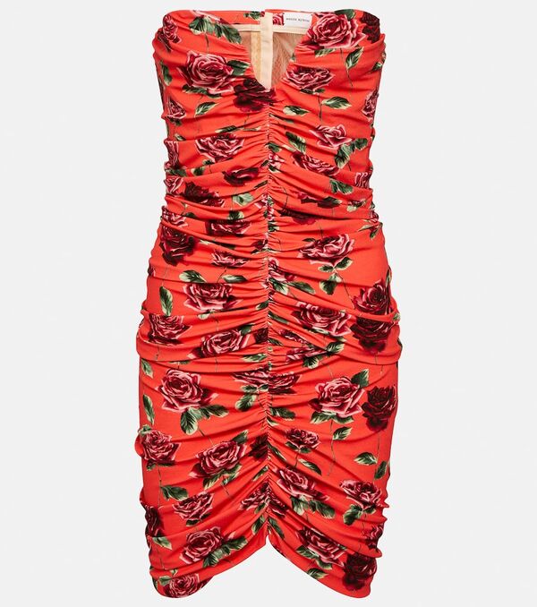  Magda Butrym Magda Butrym Floral Ruched Minidress 