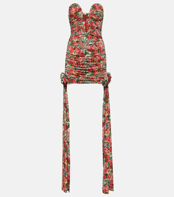  Magda Butrym Magda Butrym Floral Ruched Minidress 