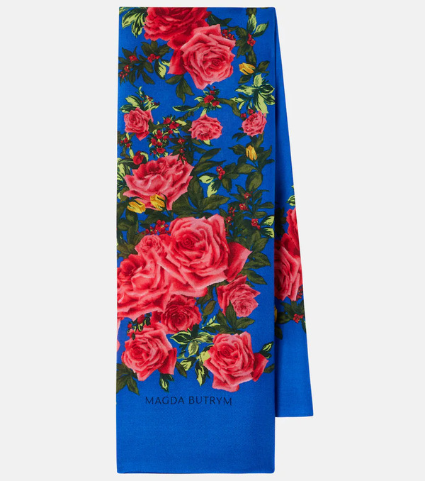  Magda Butrym Magda Butrym Floral Wool Scarf 