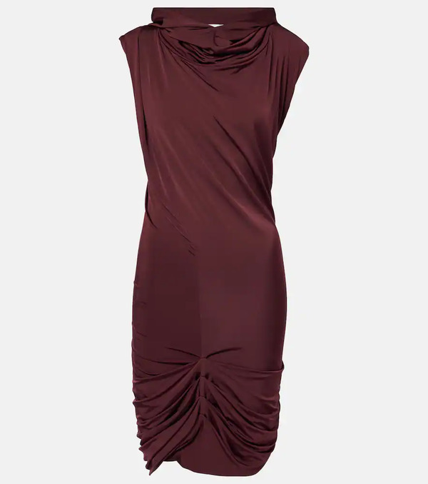  Magda Butrym Magda Butrym Hooded Draped Minidress 