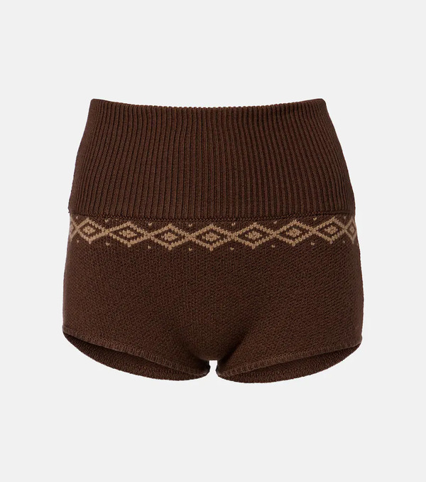  Magda Butrym Magda Butrym Jacquard Wool Shorts 
