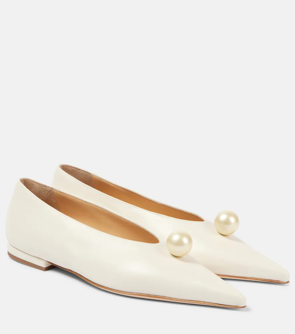 Magda Butrym Magda Butrym Leather Ballet Flats 