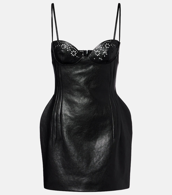  Magda Butrym Magda Butrym Leather Minidress 