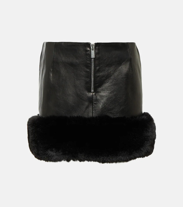  Magda Butrym Magda Butrym Leather Miniskirt 