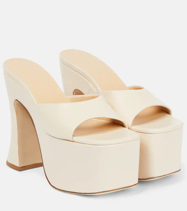  Magda Butrym Magda Butrym Leather Platform Mules 